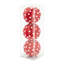Boules de Noël décoratives - ensemble de 12 - rouge