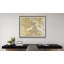 «Boston Harbor Map» par Corinna Buchholz of Piddix, reproduction d'art sur toile encadrée