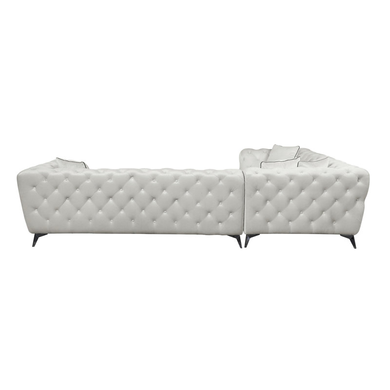Canapé modulaire en tissu Atronia avec 4 coussins