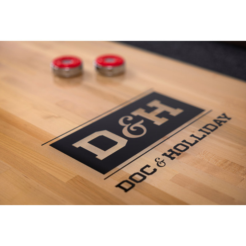Savant Shufflboard Table in Black Ash