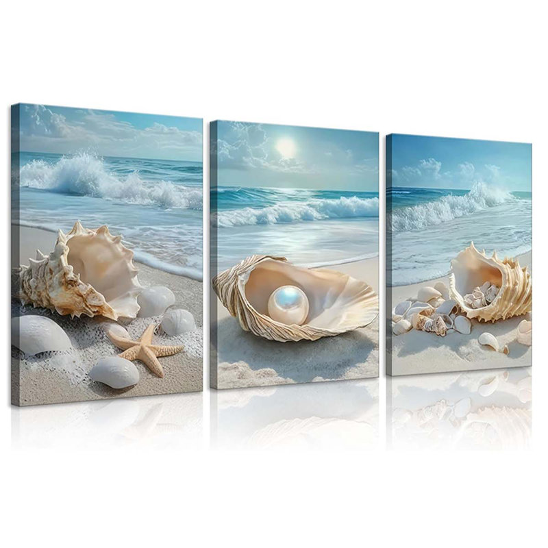 3 Piece Wrapped Canvas Print, 60 cm H x 120 cm W