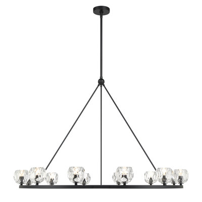 Rashana Matte Black Chandelier