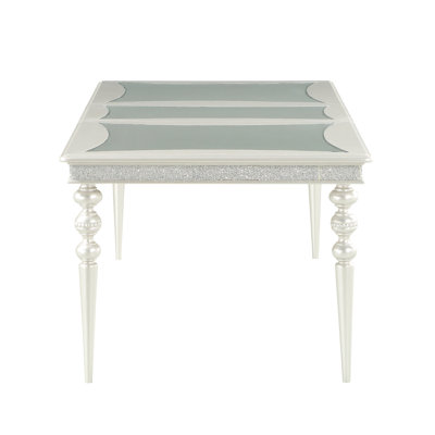 Platinum Finish Dining Table