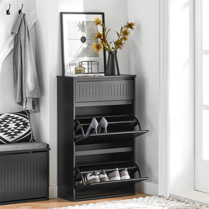 Shoe Storage Cabinet, Black