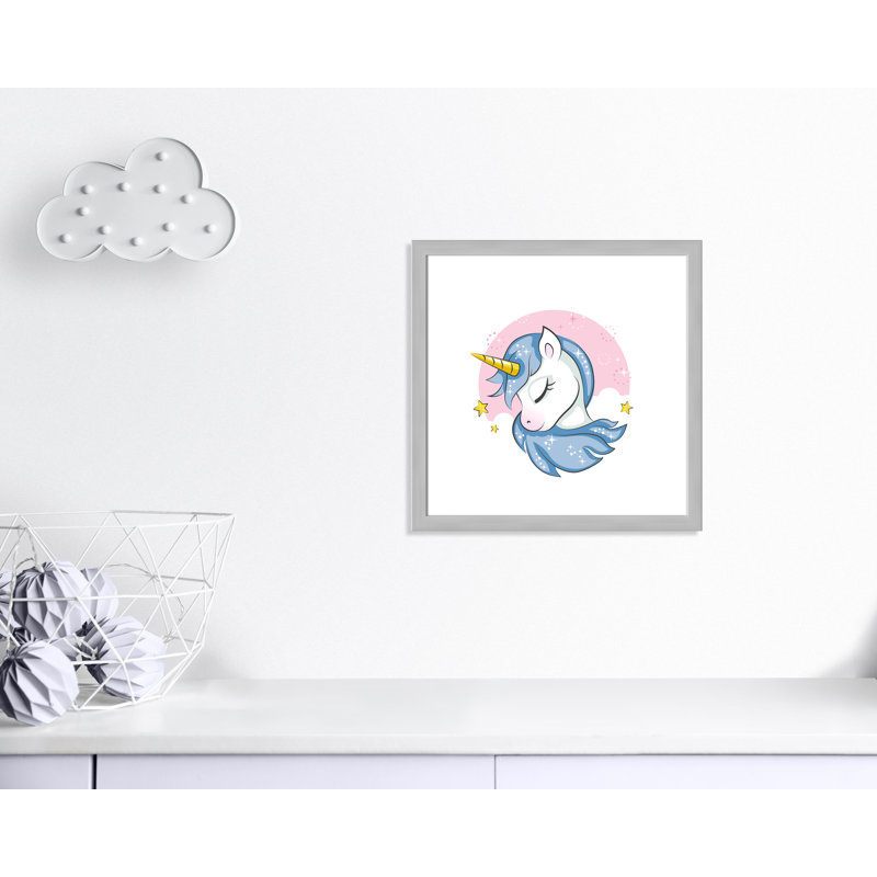 Impression sur papier Sparkly Unicorn, H 10 po x l 10 po x P 1 po, Papier