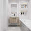 Ensemble de meuble-lavabo moderne 30 po avec lavabo en céramique, meuble-lavabo mural en chêne blanc avec porte à fermeture douce