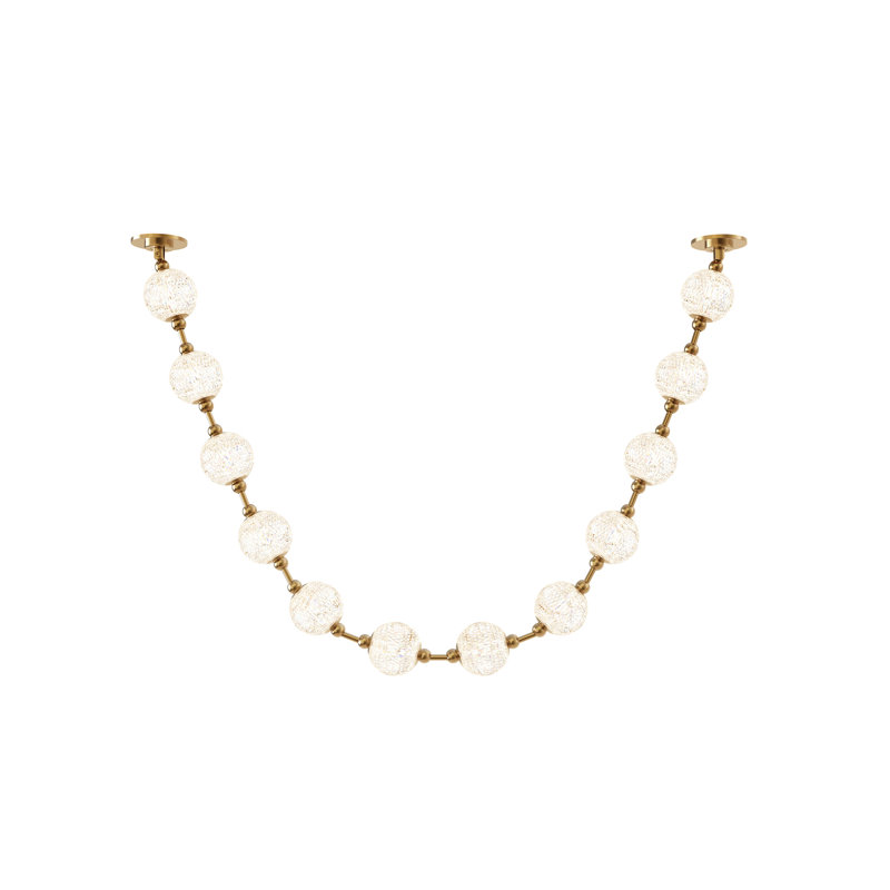 Marni 12 - Light Unique/Statement Pendant, Natural Brass