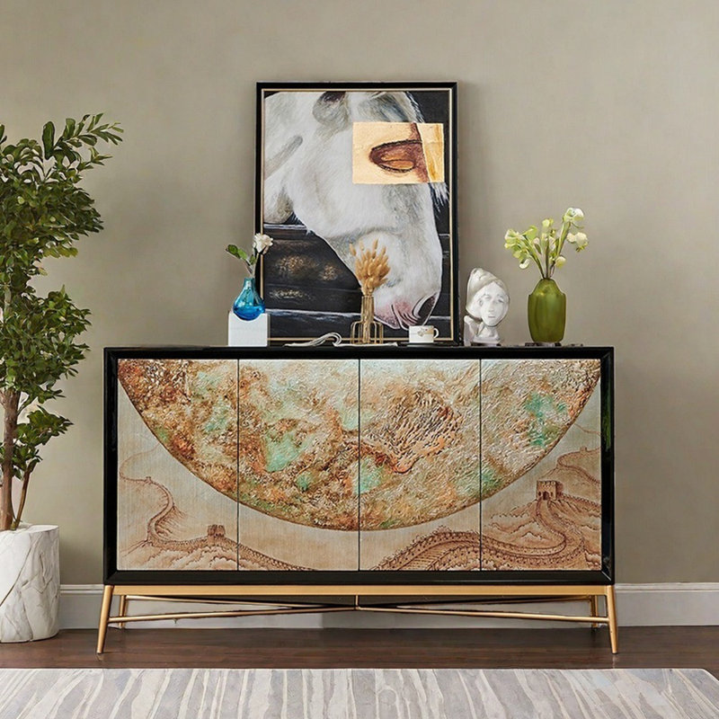 Buffet écologique au charme artistique