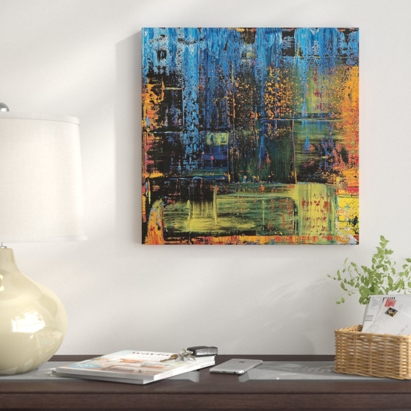 « sunday monday », impression sur toile, H 12 po x l 12 po x P 0,75 po, Toile tendue, Pas de tapis