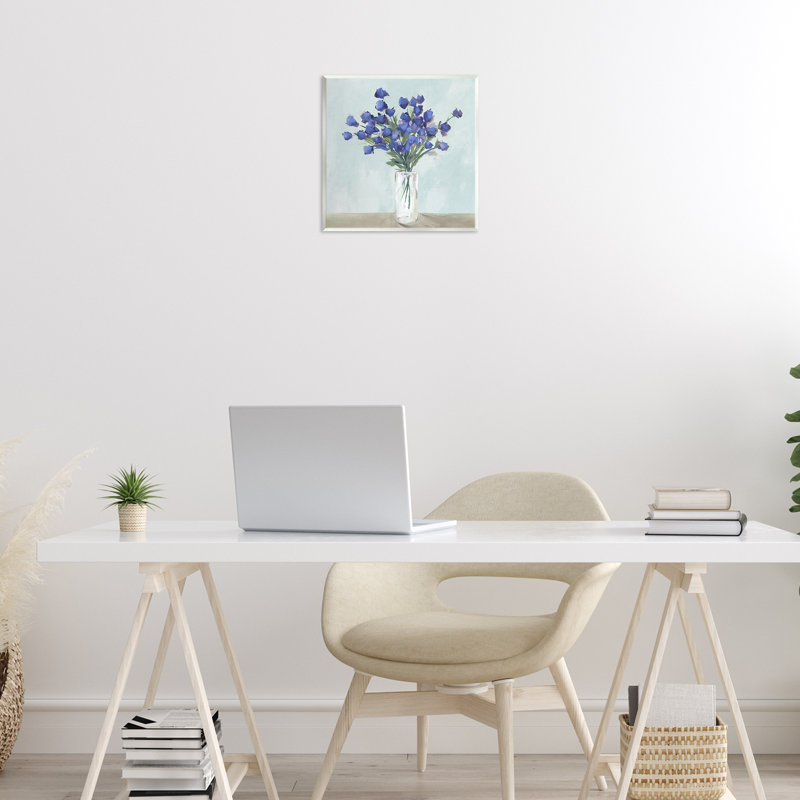 Blossoms Of Indigo Wall Plaque, design by Aria K.