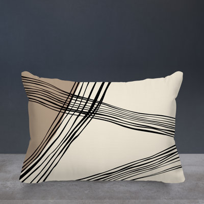 Cassie Abstract Outdoor Reversible Throw Pillow
