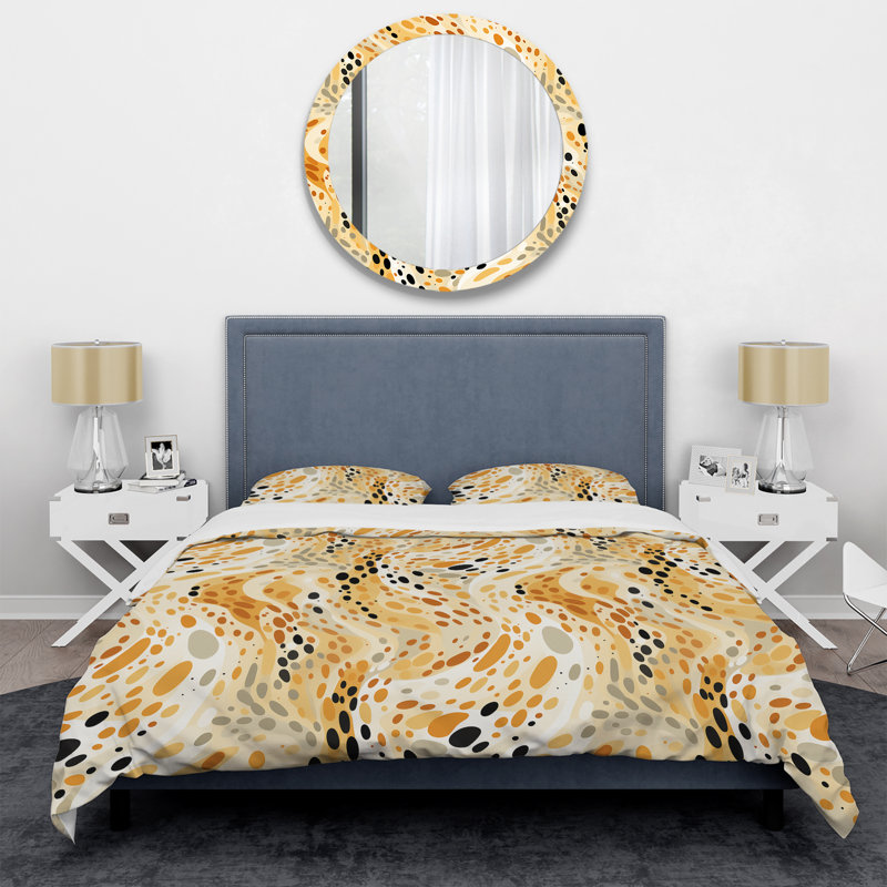 Desert Mirage Sahara - ensemble de housse de couette abstrait - polyester microfibre