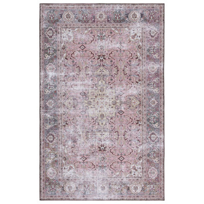 Tapis oriental rose / beige Gulick