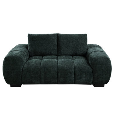 Chenille de style contemporain - structure en bois robuste, coussins rembourrés de mousse avec structure intérieure en tissu, sièges confortables