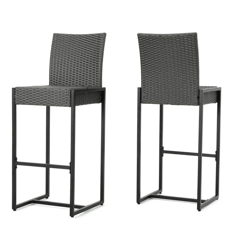 Outdoor   Of 2  - Transitional, , Resists Weather, Dark Brown/Grey, Assembly 2Pcs Transitional , To Required, 16.3" W X 20.22" D 44.7" H