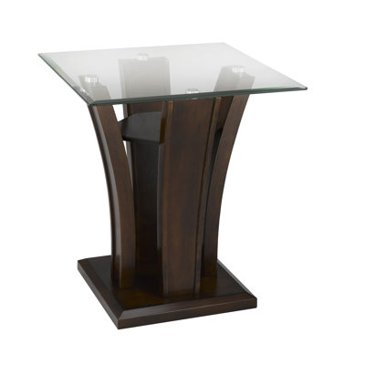 Glass Top End Table