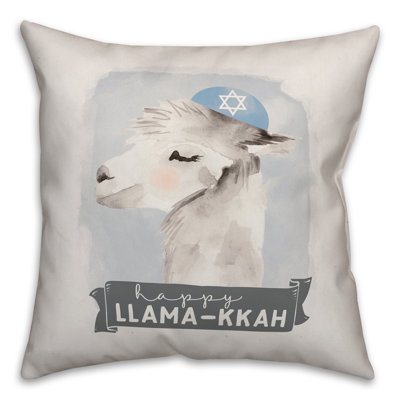  Housse de coussin Happy Llama-Kkah