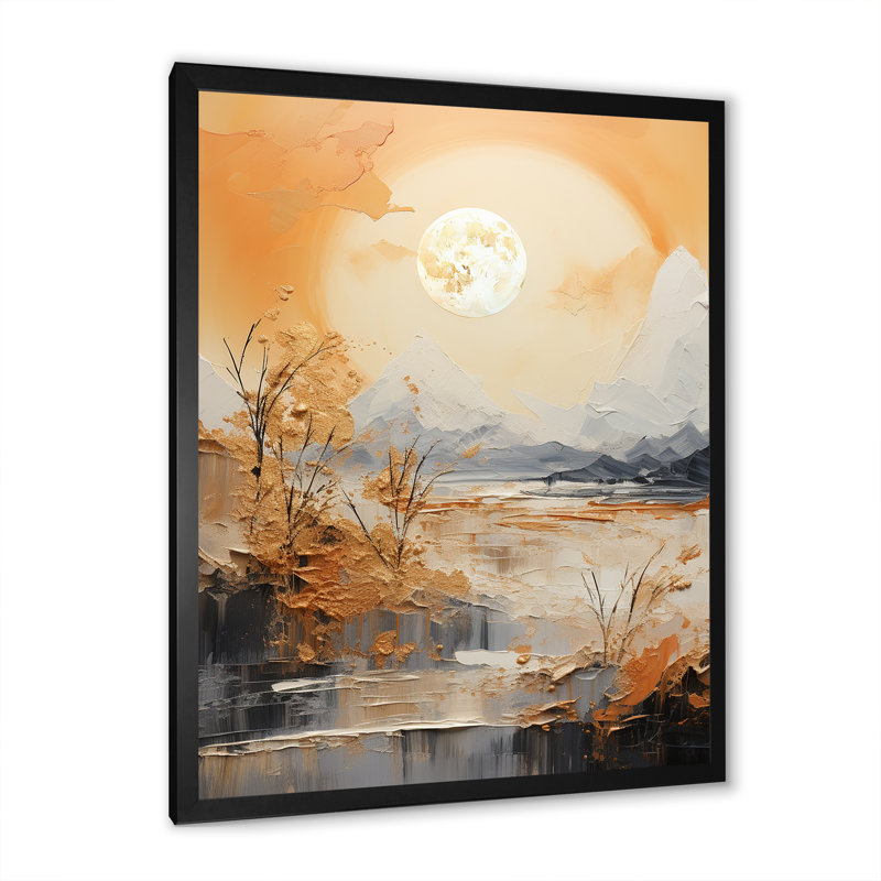 «Ignat Sunrise Golden Hour Collage I», reproduction sur toile, Cadre photo noir, H 20 po x l 12 po x P 1 po