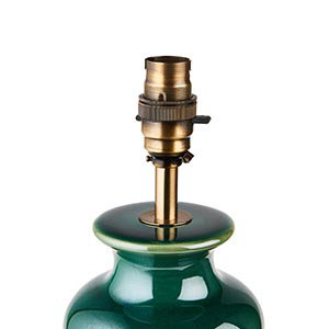Monroe Ceramic, Steel And Brass Table Lamp