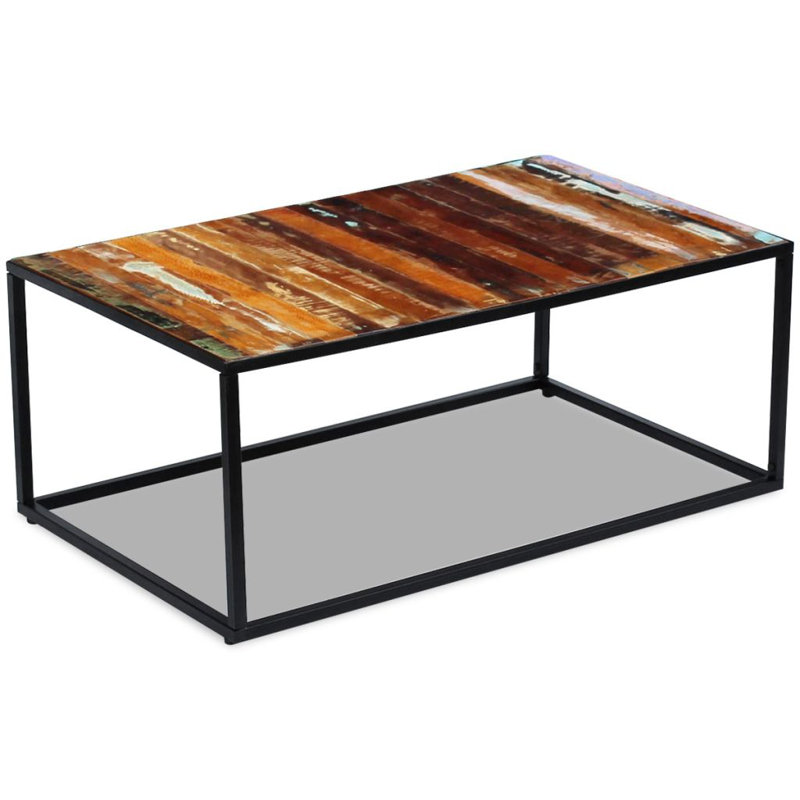 Table basse à cadre simple avec rangement