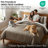 Southshore Fine Linens Vilano Duvet Cover Set, Oversized 110 GSM Microfiber Bedding with Hidden Zipper Closure and 4 Corner Ties, 1 Pillow Sham, Twin/Twin XL, Dark Taupe-850210332-850210329