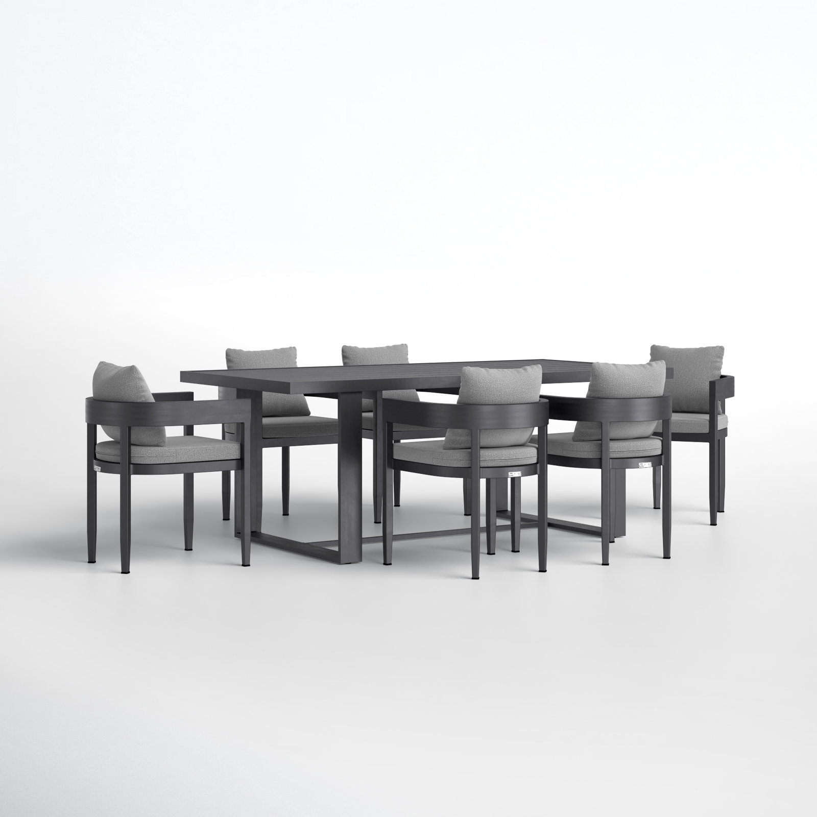 Ceion 39" Patio Dining Set, 6