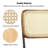Bowens Tufted Faux Leather Upholstered Dining Side Chair with Ratten Back-1184536812