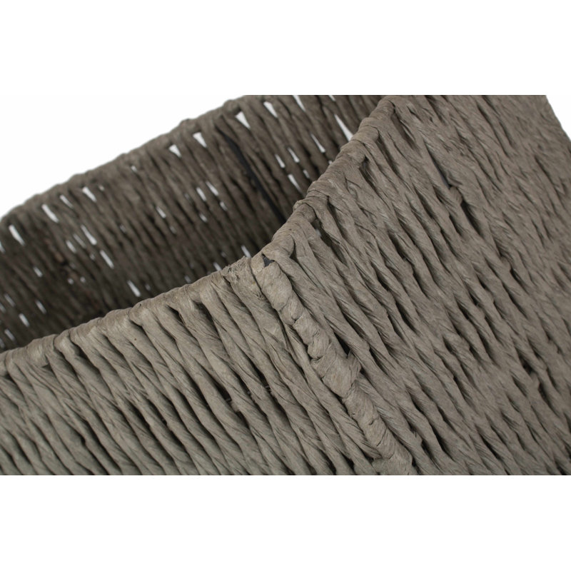 Wicker Paper Rope Storage Basket, 20cm H x 37cm W x 25cm D