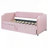 Velvet Upholstered Daybed with Pop Up Trundle, Perfect for Small Spaces and Guest Rooms, Combining Comfort and Versatility-159338189