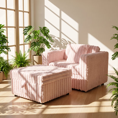 Fauteuil modulaire contemporain avec repose-pieds avec rangement Aurelia