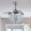 42" Janita 4 - Blade LED Chandelier Ceiling Fan with Remote Control and Light Kit Included