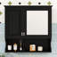 Armoire à pharmacie murale élégante avec miroir, étagère réglable et rangement caché-1792500595