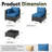Fully Assembled Chairs, 6-Person Patio Conversation Set Black Chaise Lounge Modular Seating Outdoor Furniture-124325501-124325502