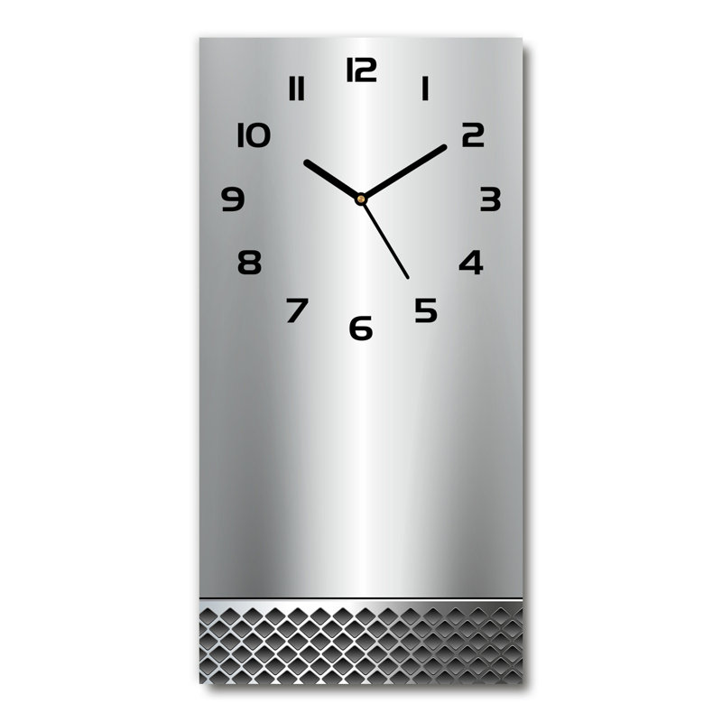Jememah Glass Wall Clock, Black
