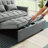 Collinward 53" W Murphy Sofa Bed Loveseat with Adjustable Tufted Back and USB Outlet-297002988-297002991