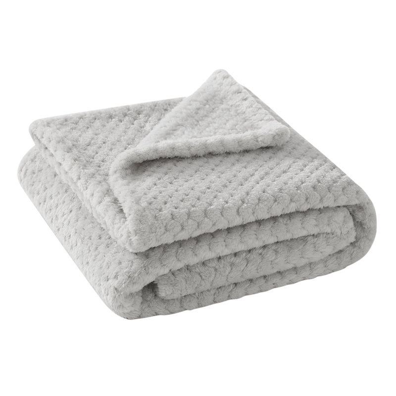Throw Blanket, Silver, 12.21 cm x 3.94 cm