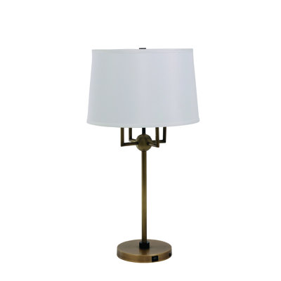 Alpine Metal USB Table Lamp