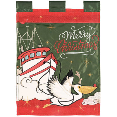 Drapeau de jardin en polyester pour crevette