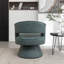 Fauteuil demi-tonneau pivotant en similicuir Kiersten-120842945-94889859