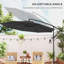 Parasol de jardin en porte-à-faux 9,7 pi-605558075