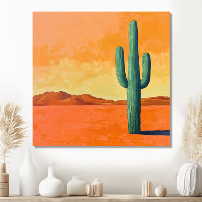 Marbod, cactus dans le désert, lueur II - cactus, art mural