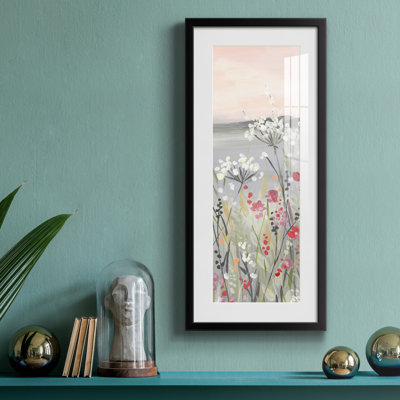 Peinture sur papier encadrée