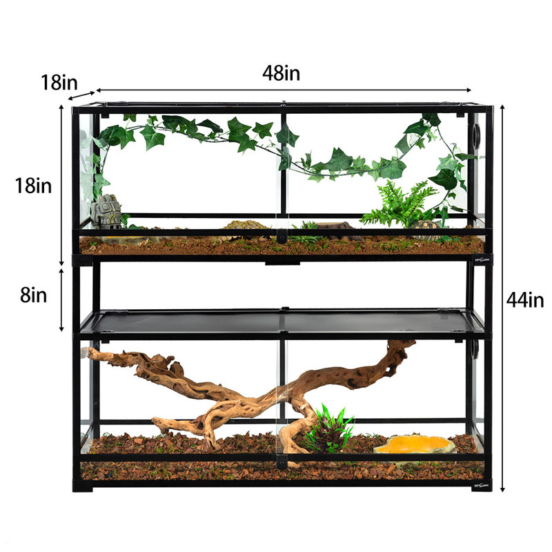 48'' x 18'' x 44'' Reptile Terrarium