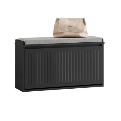 Boehm Polyester Upholstered Storage Bench