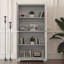 Meuble d'appoint de 170,8 cm de hauteur, 4 portes miroir et tablettes ajustables-544115712