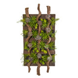 41'' Faux Plant in Wood Freestanding