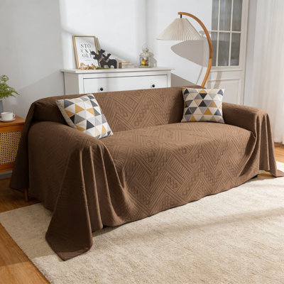 Waterproof Reversible Sofa Slipcover With Anti-Slip Design, Washable Pet Couch Cover For Sectional And Loveseats