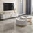 Ensemble de table basse en marbre