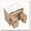 Meuble-lavabo en bois massif de 30 po avec tiroir rabattable et fermeture en douceur-1296427781-1296427783