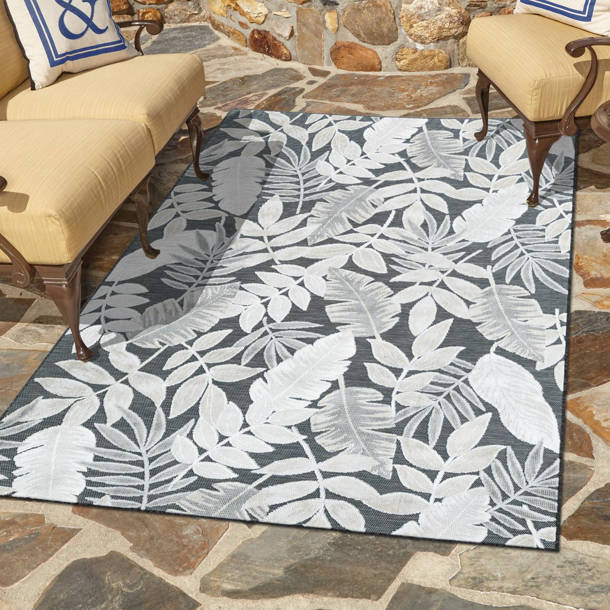 Beachcrest Home Firman Blue/Green Indoor/Outdoor Rug & Reviews | Wayfair
